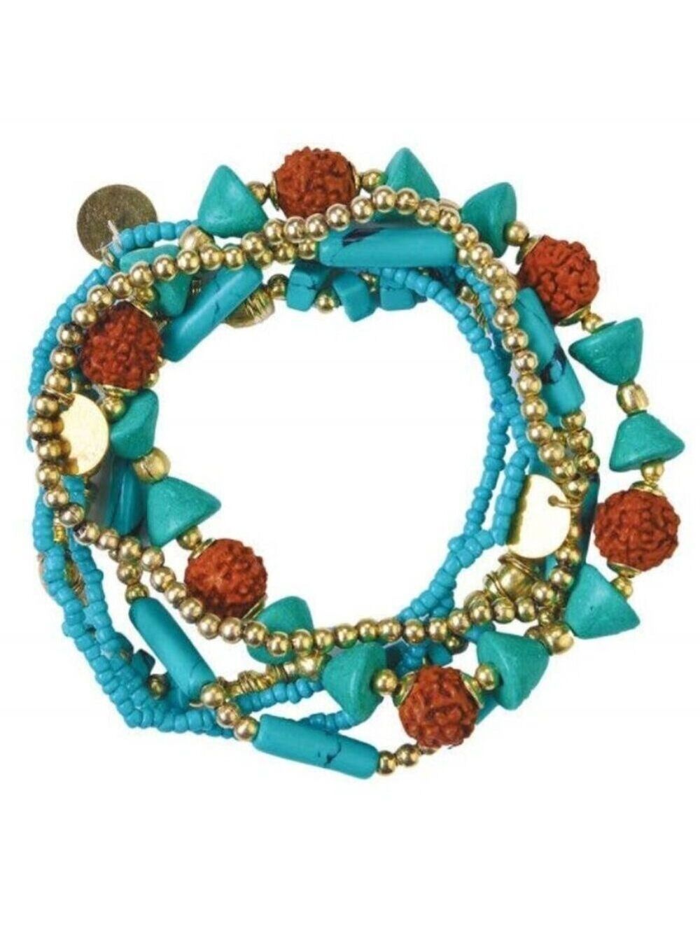 Stretchy Bead Bracelet Set of Six